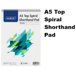 Marlin Top Spiral Shorthand Pad A5, 140 Pages
